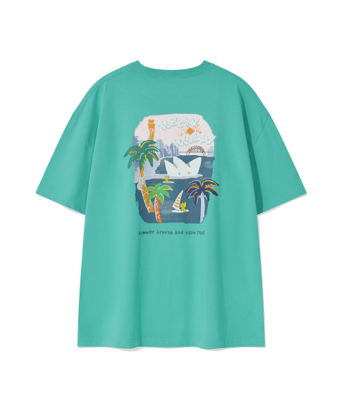 Wacky WiLLy(ワッキーウィリー)の「キキオーシャングラフィック半袖Tシャツグリーン(Tシャツ/カットソー・レディース・その他・SMALL/MEDIUM/LARGE/X-LARGE)」の3枚目の写真