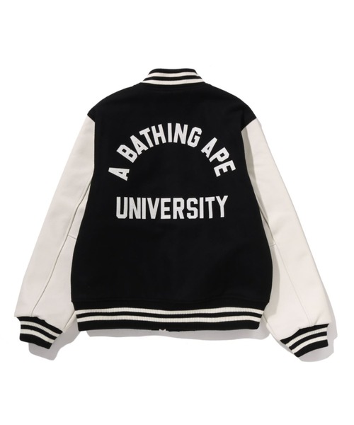 A BATHING APE（アベイシングエイプ）の「BAPE UNIV VARSITY JACKET（スタジャン・メンズ・ブラック・LARGE/MEDIUM/XX-LARGE/SMALL）」の2枚目の写真