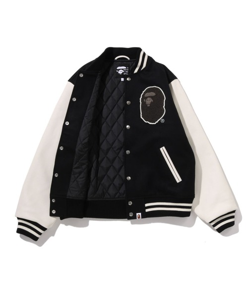 A BATHING APE（アベイシングエイプ）の「BAPE UNIV VARSITY JACKET（スタジャン・メンズ・ブラック・LARGE/MEDIUM/XX-LARGE/SMALL）」の3枚目の写真