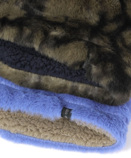 niko and...（ニコアンド）の「オリジナルフェイクファーネックウォーマー（ネックウォーマー/スヌード・レディース・チャコール/マスタード/モカ/ブルー/アイボリー/カーキ・0）」の17枚目の写真