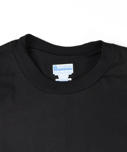 Lifewear(ライフウェア)の「【PH3】【Lifewear/ライフウェア】7oz heavy weight Short Sleeve T-shirts 7407(Tシャツ/カットソー・メンズ・ブラック・XX-LARGE)」の3枚目の写真
