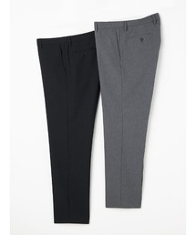 Perfect Suit FActory（パーフェクトスーツファクトリー）の「【2点パック/Smart Pick！】ベーシックスラックス　裾上げ不要　Aセット（ブラック＆Cグレー）/Bセット（ネイビー＆Mグレー）（スラックス）」