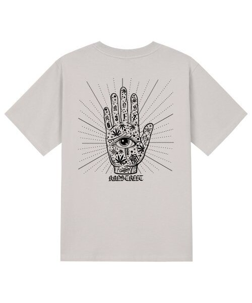 KAN6312(カン6312)の「KTC0189 ホルスの目 半袖Tシャツ ベージュ(Tシャツ/カットソー・メンズ・その他・MEDIUM/SMALL/X-LARGE/LARGE)」の1枚目の写真