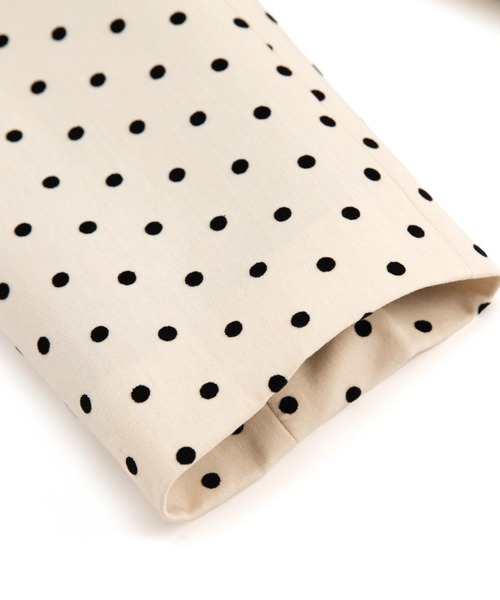 LA POMME petit(ラポミ・プチ)の「Dots Lace Ribbon Jacket(テーラードジャケット・レディース・グレー/アイボリー・SMALL/MEDIUM/LARGE)」の12枚目の写真