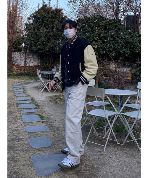 VETEZE(ベテゼ)の「ヴィンテージムードベースボールジャケット(ネイビー)(スタジャン・レディース・その他・LARGE/MEDIUM)」の3枚目の写真