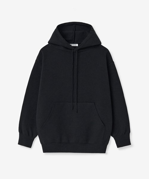 LADY VOLUME(レディーボリューム)の「CREW NECK KNIT HOODIE_BLACK(ニット/セーター・レディース・その他・FREE)」の1枚目の写真