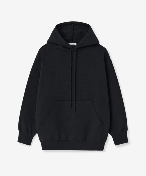 LADY VOLUME(レディーボリューム)の「CREW NECK KNIT HOODIE_BLACK(ニット/セーター・レディース・その他・FREE)」の2枚目の写真