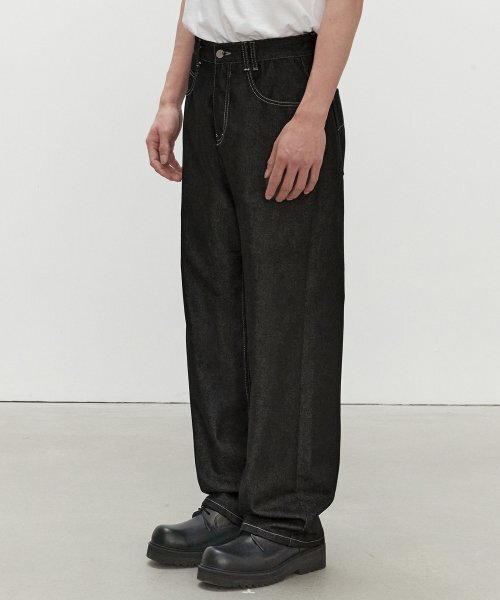DECET(デケト)の「Mid Rise Wide Jeans DCPT027CPBlack(デニムパンツ・レディース・その他・34/32/30/26/28)」の8枚目の写真