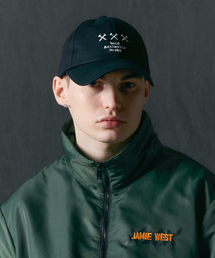 JAMIE WEST（ジェイミーウエスト）の「Gorden Slogan Ballcap  (Black)（キャップ）」