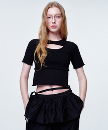 2113 STUDIO（イイルイルサムスタジオ）の「ラッフルマイクロミニラップスカートブラック（スカート）」