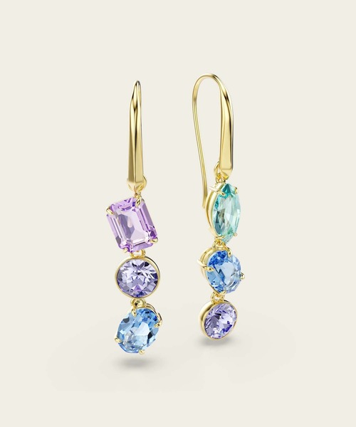 公式】【スワロフスキー】Gema ドロップピアス, アシンメトリー