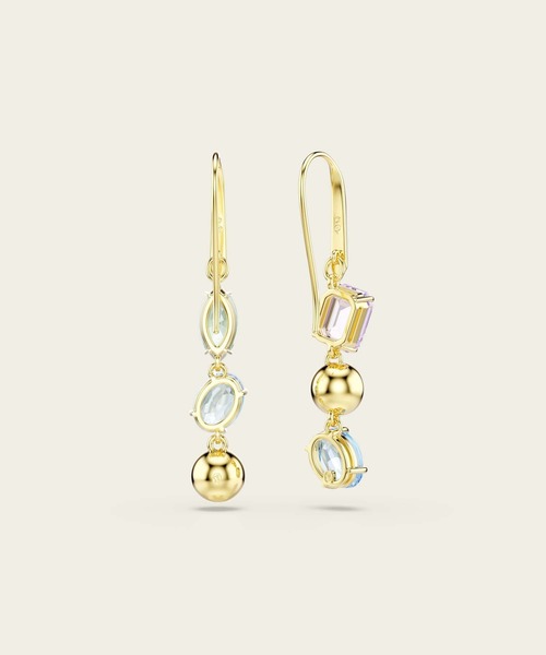 公式】【スワロフスキー】Gema ドロップピアス, アシンメトリー