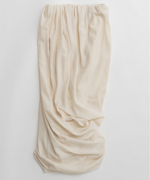 PRANK PROJECT（プランクプロジェクト）の「【2026Spring Pre-Order】ツイストミディスカート / Twist Midi Skirt（スカート・レディース・グレー/アイボリー・36/38）」の13枚目の写真