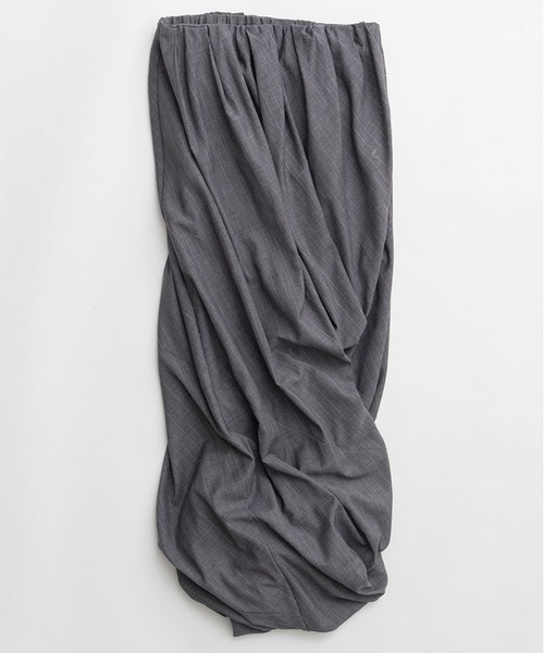 PRANK PROJECT（プランクプロジェクト）の「【2026Spring Pre-Order】ツイストミディスカート / Twist Midi Skirt（スカート・レディース・グレー/アイボリー・36/38）」の14枚目の写真