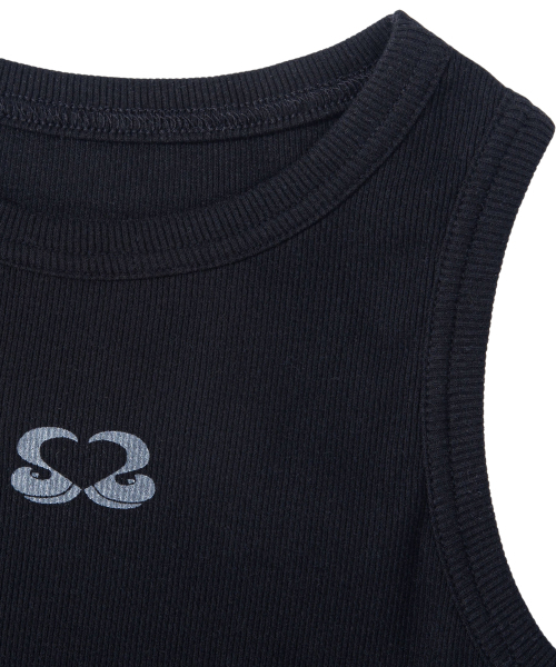 MISSLULZ(ミスルールズ)の「Lace Tail Sleeveless Black Charcoal(Tシャツ/カットソー・レディース・その他・FREE)」の4枚目の写真