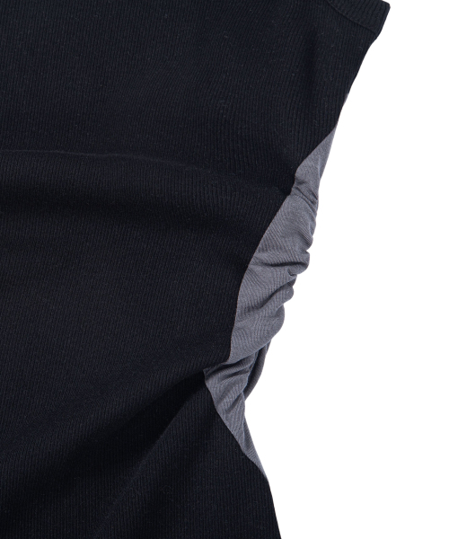 MISSLULZ(ミスルールズ)の「Lace Tail Sleeveless Black Charcoal(Tシャツ/カットソー・レディース・その他・FREE)」の5枚目の写真