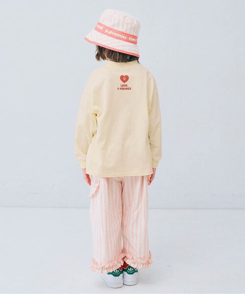 p.premier（ピードットプルミエ）の「ハートデザイン長袖Tシャツ_ジュニア対応（Tシャツ/カットソー・キッズ・ピンク/レッド/その他11/オフホワイト・80/90/100/110/120/130/140）」の6枚目の写真