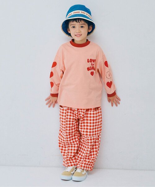 p.premier（ピードットプルミエ）の「ハートデザイン長袖Tシャツ_ジュニア対応（Tシャツ/カットソー・キッズ・ピンク/レッド/その他11/オフホワイト・80/90/100/110/120/130/140）」の7枚目の写真