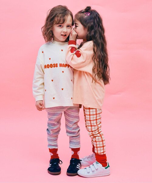 p.premier（ピードットプルミエ）の「ハートデザイン長袖Tシャツ_ジュニア対応（Tシャツ/カットソー・キッズ・ピンク/レッド/その他11/オフホワイト・80/90/100/110/120/130/140）」の10枚目の写真