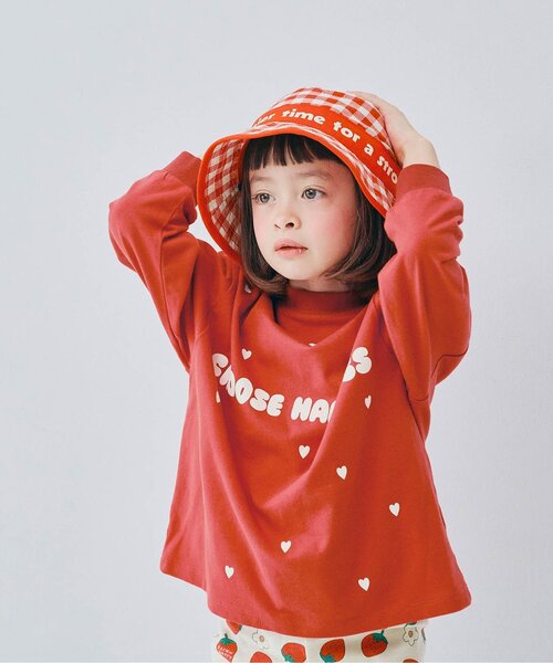 p.premier（ピードットプルミエ）の「ハートデザイン長袖Tシャツ_ジュニア対応（Tシャツ/カットソー・キッズ・ピンク/レッド/その他11/オフホワイト・80/90/100/110/120/130/140）」の13枚目の写真
