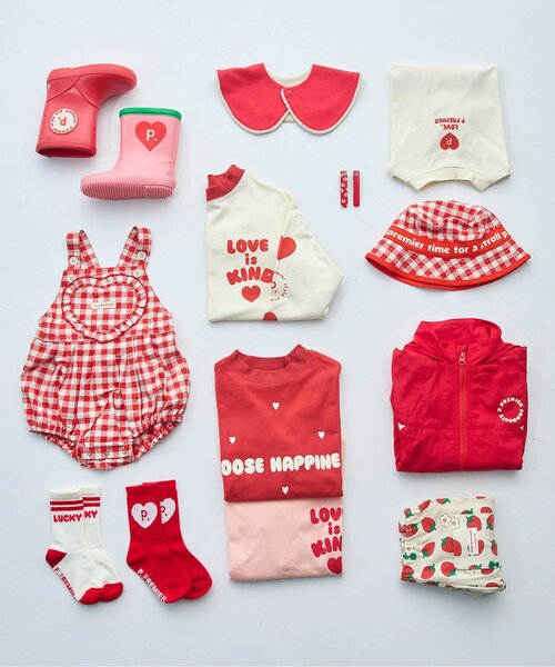 p.premier（ピードットプルミエ）の「ハートデザイン長袖Tシャツ_ジュニア対応（Tシャツ/カットソー・キッズ・ピンク/レッド/その他11/オフホワイト・80/90/100/110/120/130/140）」の15枚目の写真