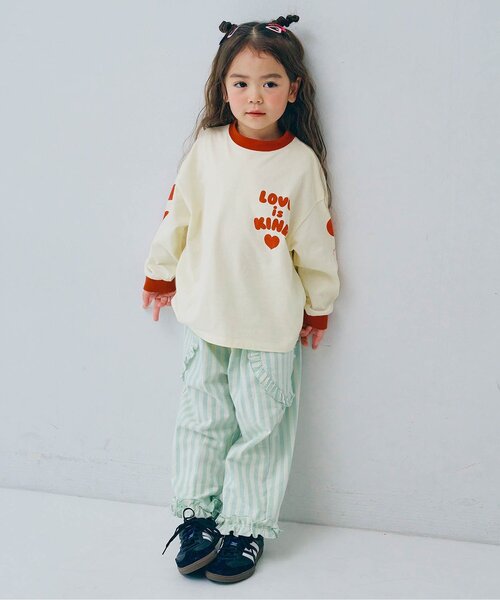 p.premier（ピードットプルミエ）の「ハートデザイン長袖Tシャツ_ジュニア対応（Tシャツ/カットソー・キッズ・ピンク/レッド/その他11/オフホワイト・80/90/100/110/120/130/140）」の17枚目の写真