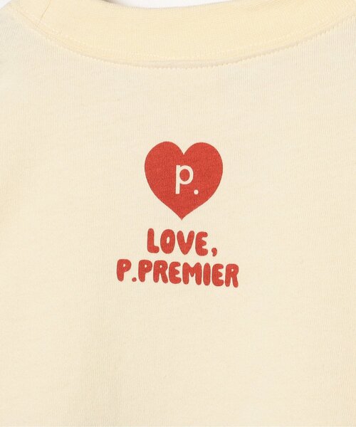 藤井風　ホワイトポケットTシャツ ハートデザイン　長袖　L p.premier（ピードットプルミエ） tシャツ ハートデザイン長袖Tシャツ_