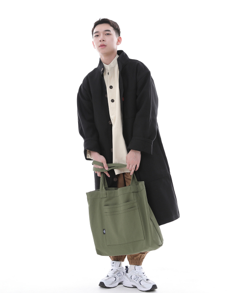 SAINTCREW(セントクルー)の「フリースタイルライフ シンプル ビッグサイズ エコバッグ FLB-102 ライトカーキ(エコバッグ/サブバッグ・メンズ・その他・フリー)」の5枚目の写真