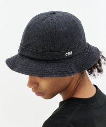 CONTROBANAL3（コントロバナレー）の「シックスパネルデニムバケットハット[ブラック-黒青]（ハット）」