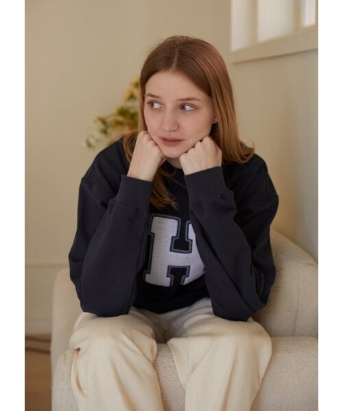 JUNECI(ジュネシ)の「Hイニシャルスウェットシャツ(スウェット・レディース・その他・LARGE/MEDIUM/SMALL)」の4枚目の写真