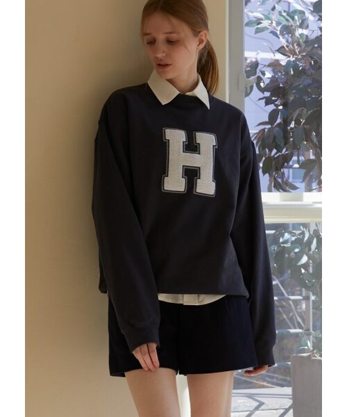 JUNECI(ジュネシ)の「Hイニシャルスウェットシャツ(スウェット・レディース・その他・LARGE/MEDIUM/SMALL)」の5枚目の写真