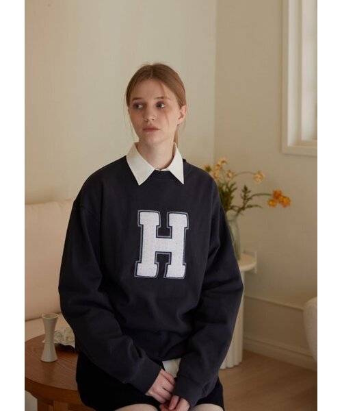 JUNECI(ジュネシ)の「Hイニシャルスウェットシャツ(スウェット・レディース・その他・LARGE/MEDIUM/SMALL)」の6枚目の写真