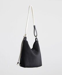 GREEN STUFF（グリーンスタッフ）の「rope bag R2 - corduroy canvas ivory（ショルダーバッグ）」