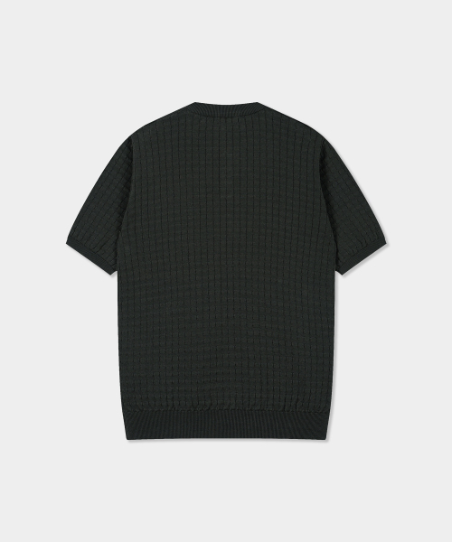 BIRBANTE(ビルバンテ)の「サマーウォッシャブルヘンリーネックニット - カーキ(ニット/セーター・メンズ・カーキ・SMALL/MEDIUM/LARGE/X-LARGE)」の2枚目の写真