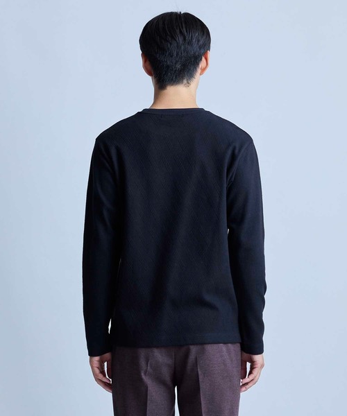 UNION STATION（ユニオンステーション）の「ジオメトリック フクレジャガードT（Tシャツ/カットソー・メンズ・ブラウン/ホワイト/ブラック・LL/L/M）」の11枚目の写真