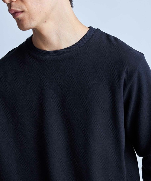 UNION STATION（ユニオンステーション）の「ジオメトリック フクレジャガードT（Tシャツ/カットソー・メンズ・ブラウン/ホワイト/ブラック・LL/L/M）」の12枚目の写真