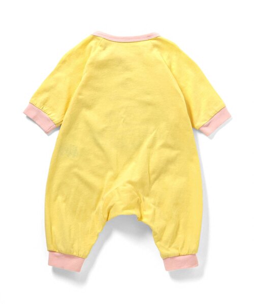 Ampersand（アンパサンド）の「【リンク】バラエティ天竺カバーオール（ロンパース・キッズ・ベージュ/イエロー/ラベンダー/キナリ/サックスブルー・80/70/60）」の6枚目の写真