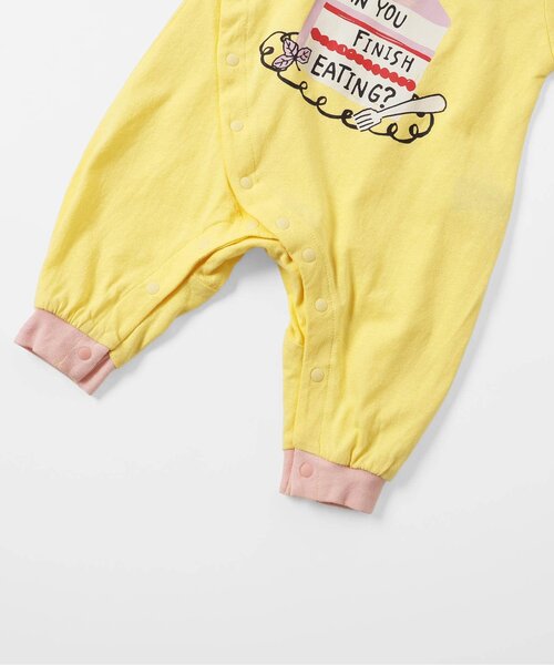 Ampersand（アンパサンド）の「【リンク】バラエティ天竺カバーオール（ロンパース・キッズ・ベージュ/イエロー/ラベンダー/キナリ/サックスブルー・80/70/60）」の10枚目の写真