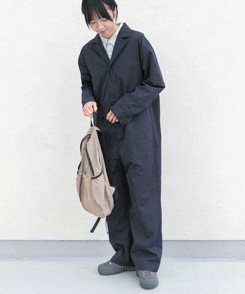 EKAL（エカル）の「SOLOTEX ジャンプスーツ（サロペット/オーバーオール・レディース・ネイビー/ブラック・ONE）」の6枚目の写真