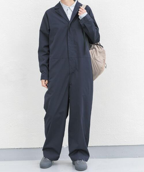 EKAL（エカル）の「SOLOTEX ジャンプスーツ（サロペット/オーバーオール・レディース・ネイビー/ブラック・ONE）」の7枚目の写真