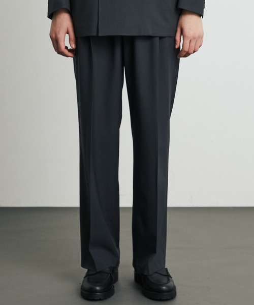 セール】【数量限定】×EX Super120s ZEROTORIA WIDE PANTS（スラックス