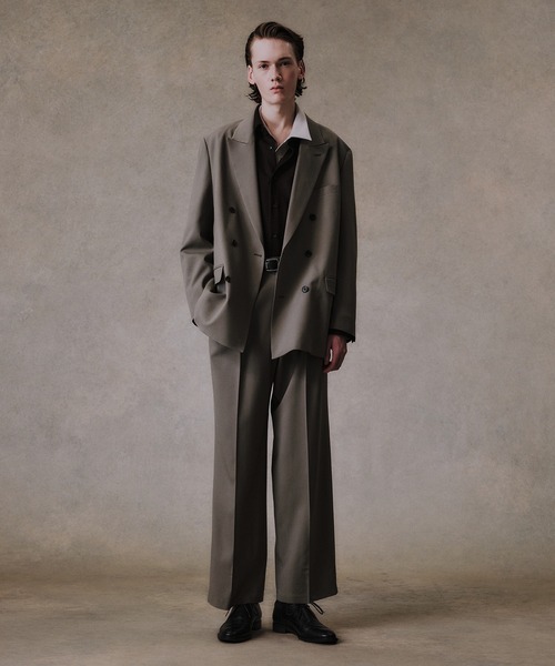 UNITED TOKYO(ユナイテッドトウキョウ)の「【数量限定】×EX Super120s ZEROTORIA WIDE PANTS(スラックス・メンズ・ブラック/ダークグレー/グレー系その他・1/2)」の18枚目の写真