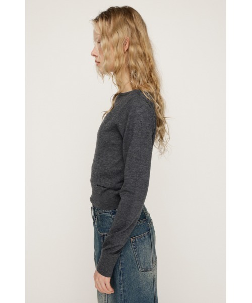SLY(スライ)の「OFF SHOULDER 2WAY HG TOPS オフショルダー 2ウェイ ハイゲージ トップス 春服(ニット/セーター・レディース・キャメル/ライトグリーン/ダークグレー/ネイビー・FREE)」の14枚目の写真