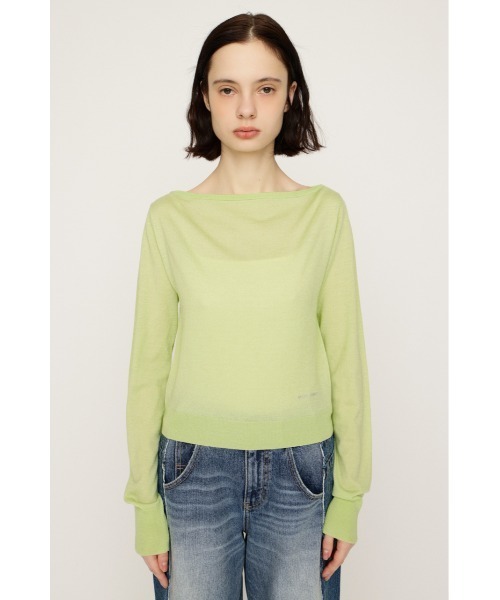 SLY(スライ)の「OFF SHOULDER 2WAY HG TOPS オフショルダー 2ウェイ ハイゲージ トップス 春服(ニット/セーター・レディース・キャメル/ライトグリーン/ダークグレー/ネイビー・FREE)」の21枚目の写真