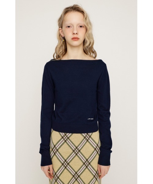 SLY(スライ)の「OFF SHOULDER 2WAY HG TOPS オフショルダー 2ウェイ ハイゲージ トップス 春服(ニット/セーター・レディース・キャメル/ライトグリーン/ダークグレー/ネイビー・FREE)」の6枚目の写真