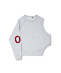 YOUCHE PRET A PORTER（ユッシュプレタポルテ）の「エヌエックスアシンメトリースウェットシャツメランジグレー（スウェット）」