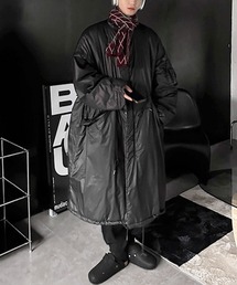 NOWLE | 【NOWLE】ウエストマーク 中綿 スタンドカラー ロングコート(ダウンジャケット/コート)