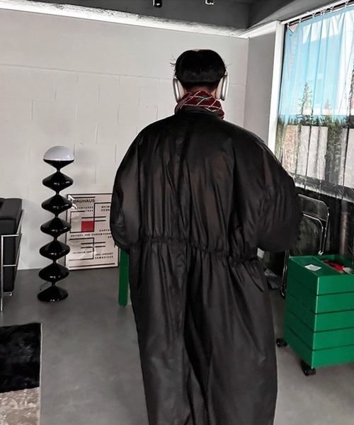 NOWLE(ノウル)の「【NOWLE】ウエストマーク 中綿 スタンドカラー ロングコート(ダウンジャケット/コート・メンズ・ブラック/ダークカーキ・FREE)」の13枚目の写真