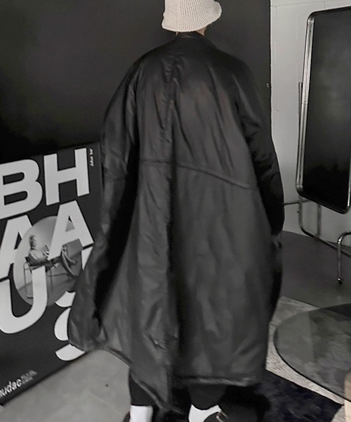 NOWLE(ノウル)の「【NOWLE】ウエストマーク 中綿 スタンドカラー ロングコート(ダウンジャケット/コート・メンズ・ブラック/ダークカーキ・FREE)」の19枚目の写真