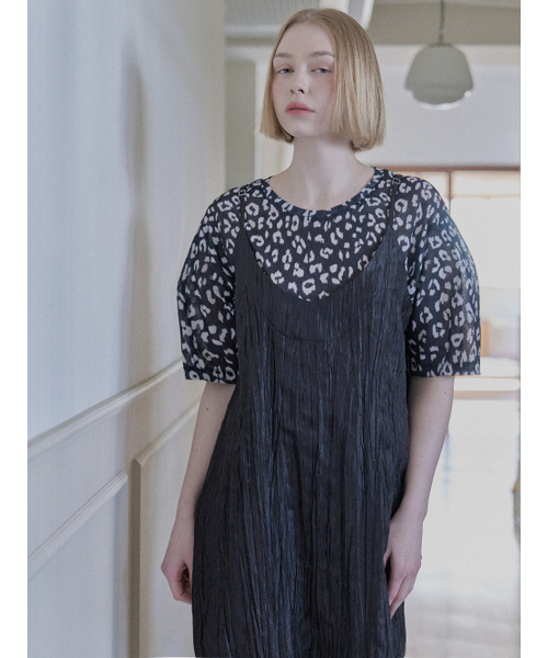 AVANT-G（アバン）の「Leopard Short Sleeve T-Shirt - BLACK（Tシャツ/カットソー・レディース・その他・FREE）」の4枚目の写真